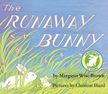 book cover for the runaway bunny