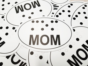 MOM bumper stickers