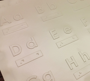 Tactile Alphabet Letters and Numbers