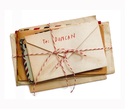 bundle of letters addressed to Duncan