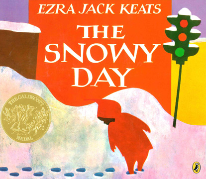 Book cover for The Snowy Day
