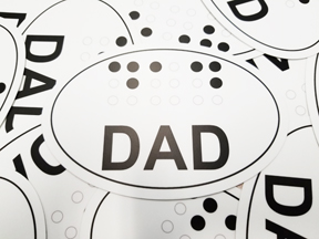 dad simbraille bumber sticker