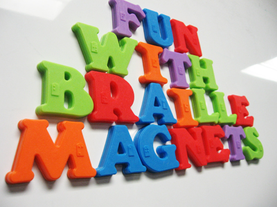 Picture of Braille Magnetic Letters