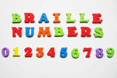Picture of Braille Magnetic Numbers