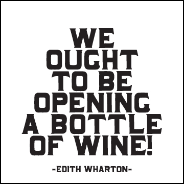 We ought to be opening a bottle of wine! magnet