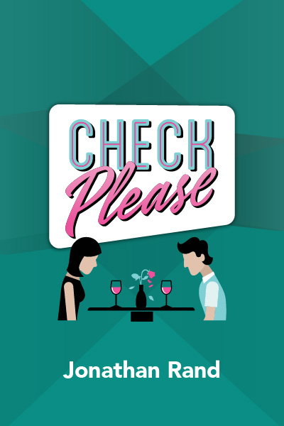 book cover for script of check please