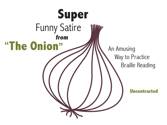 book cover for onion satire book