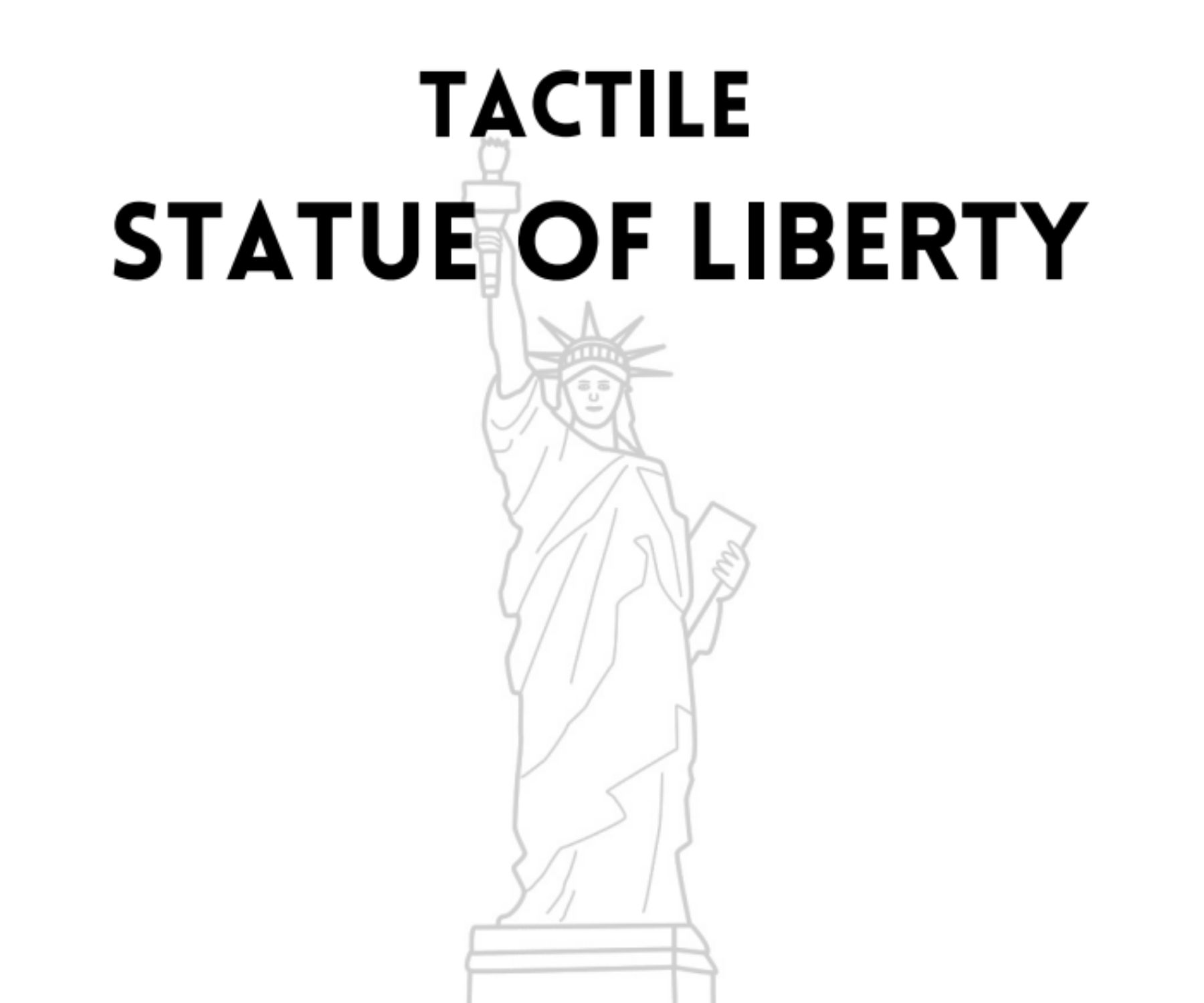 tactile statue of liberty image
