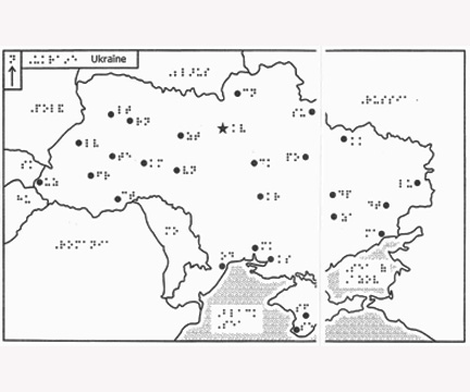 Picture of Ukraine Tactile Map