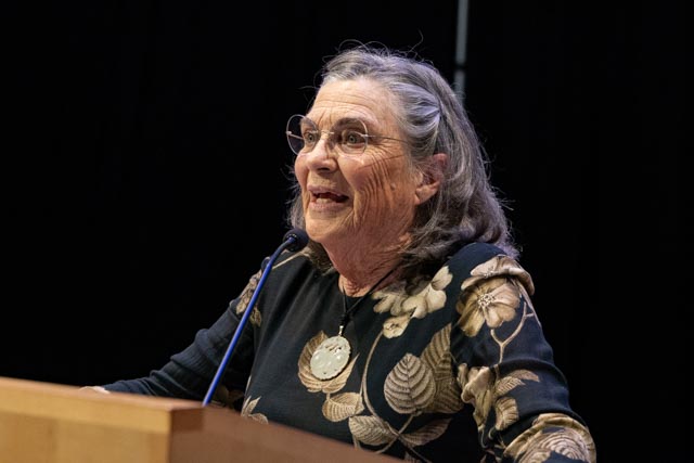 photo of Ann Cunningham speaking at the NBP Annual Meeting in June, 2026