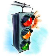 Drawing of a traffic light