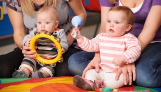 Babies with instruments