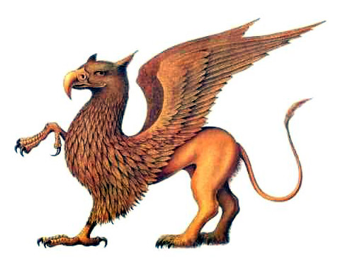 drawing of a griffin