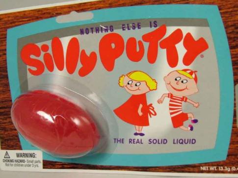 vintage silly putty package.