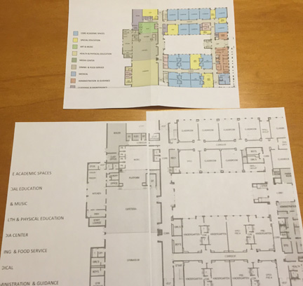 tactile map photo, illustrates step 2