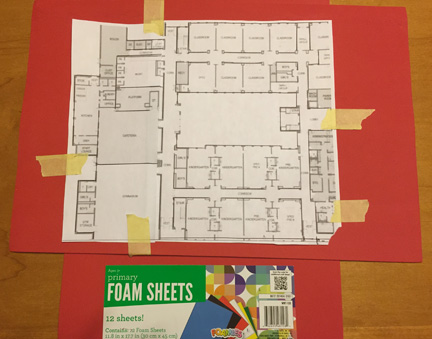 tactile map photo, illustrates step 6