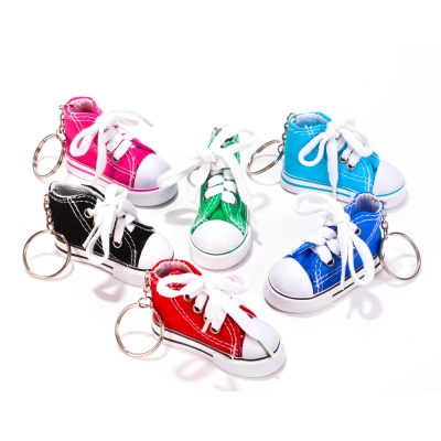 Canvas sneaker keychains