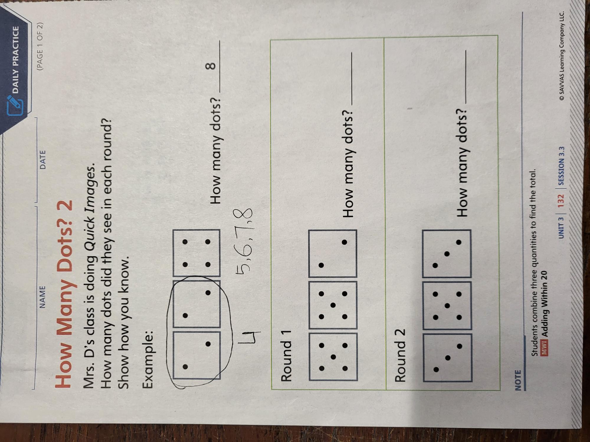 Math Worksheet